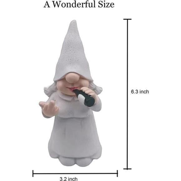 Funny Female Gnome Statue for Outdoor use - Garden Yard Decoration Home - Picture 3 of 5